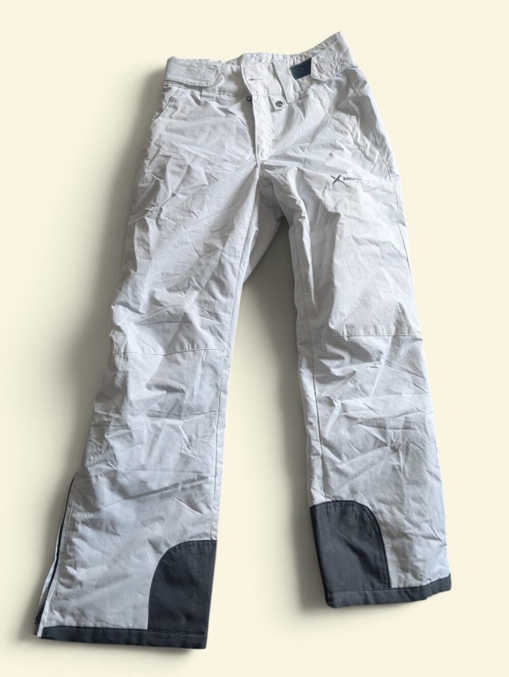 Arctix Snow Pants White Insulated Waterproof Ski Adj Waist Bootcut Women (S)